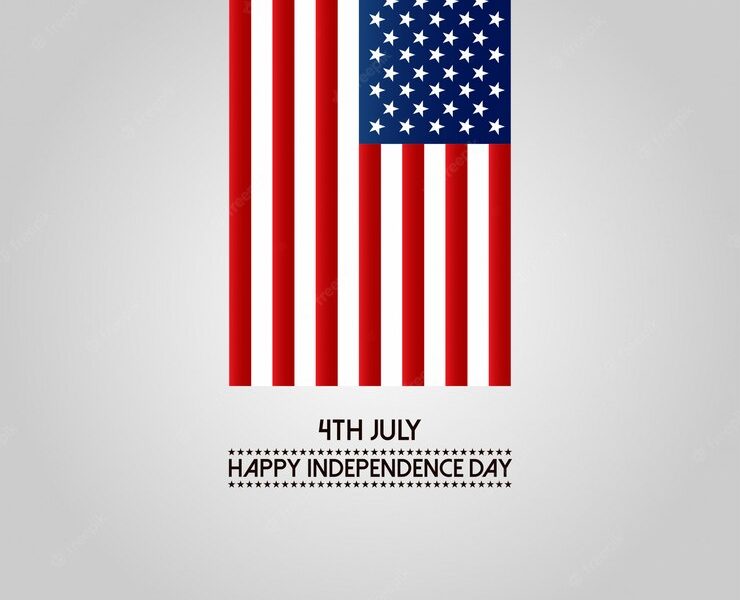 4th of july happy independence day america Free Vector