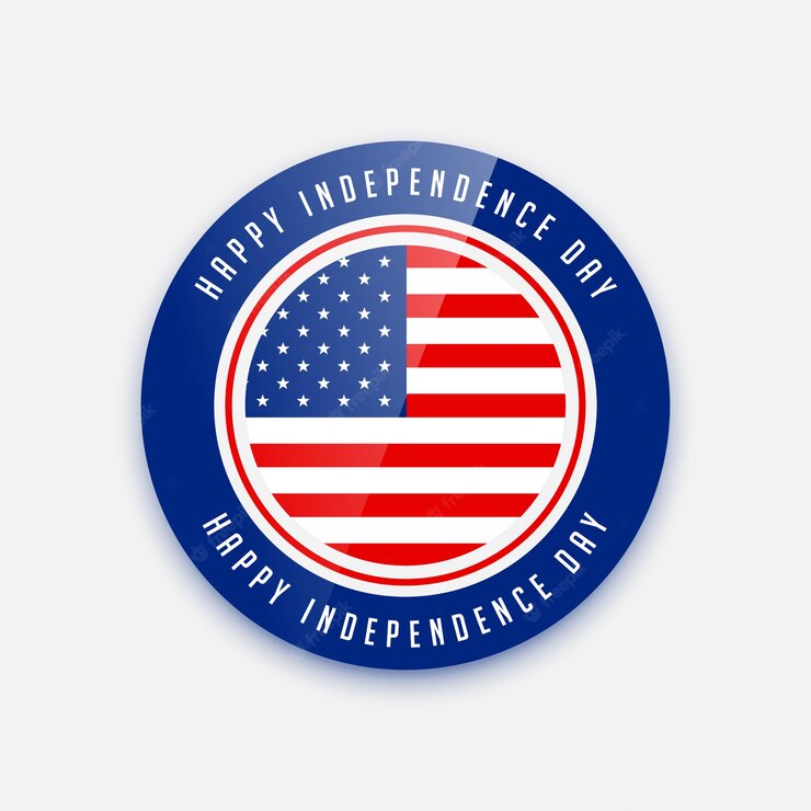 4th July Independence Day Badge Design 1017 32387