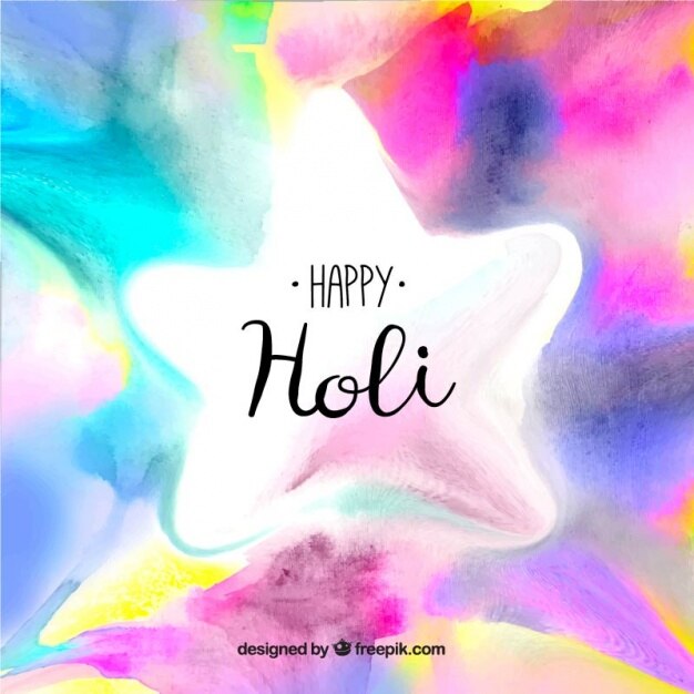 Abstract Background With Star Holi Festival 23 2147598007