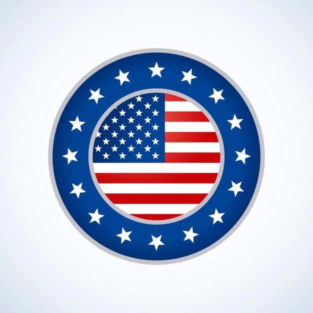 American Flag Badge 1017 3573