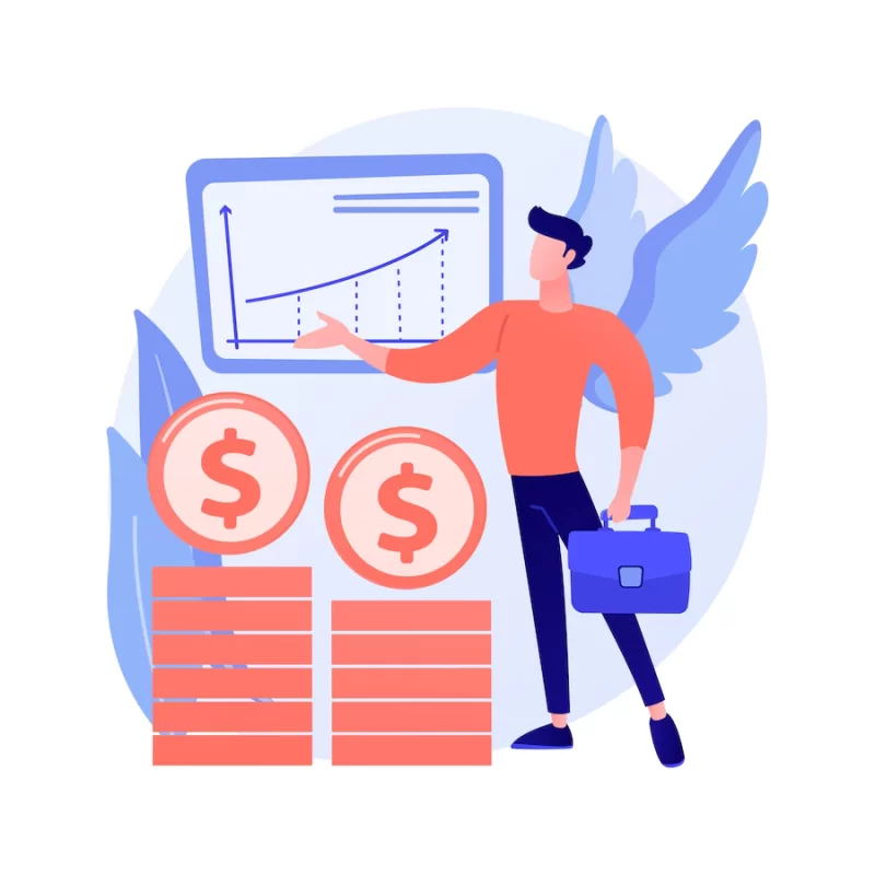 Angel investor abstract concept Free Vector