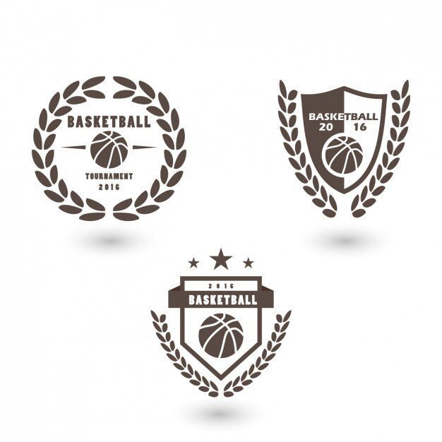 Basketball logo template design Free Vector