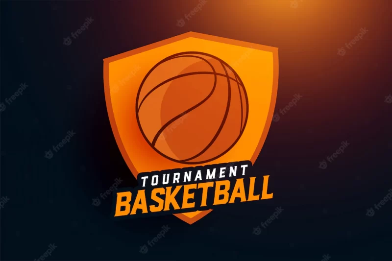 Basketball tournament sports team logo concept Free Vector Basketball tournament sports team logo concept Free Vector