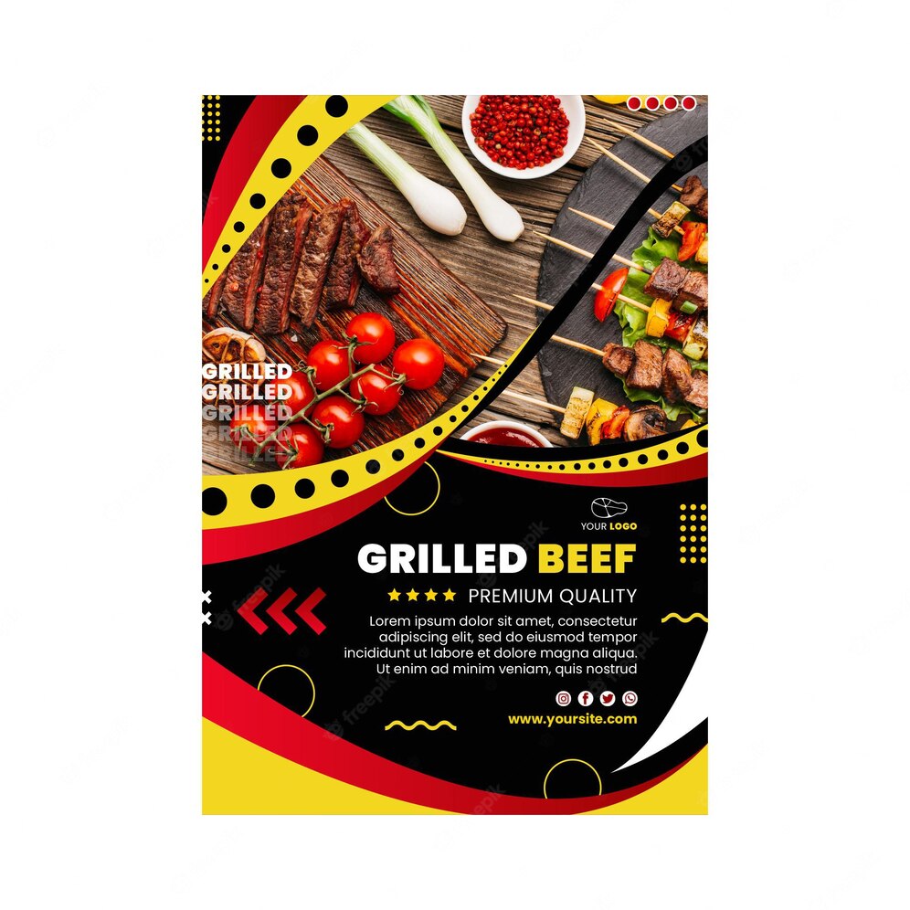 Bbq Vertical Flyer Template Design 23 2148947508