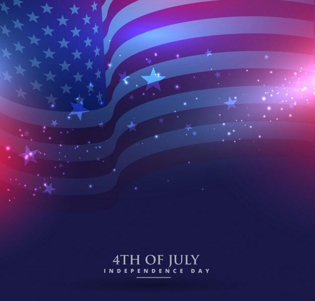 Beautiful american flag background Free Vector