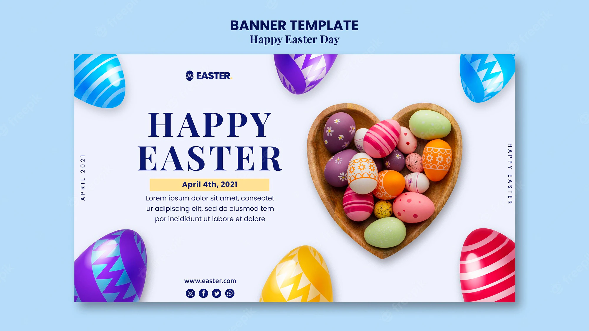 Beautiful Easter Day Event Banner Template 23 2148891447