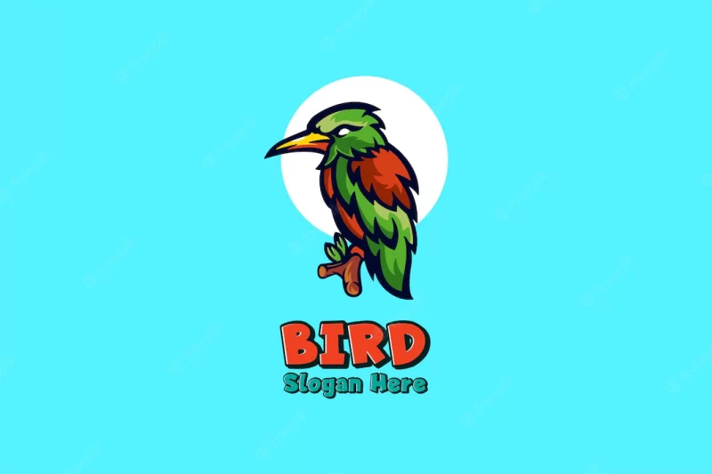 Bird mascot logo Free Vector