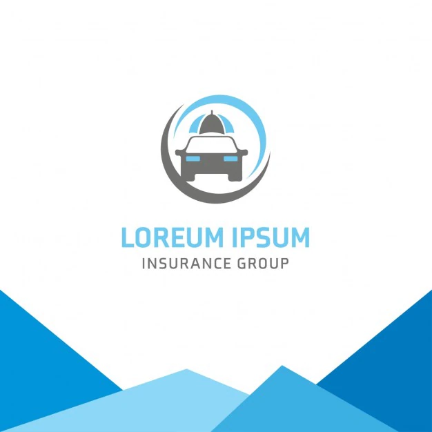 Blue Logo Insurance Car 1057 2818
