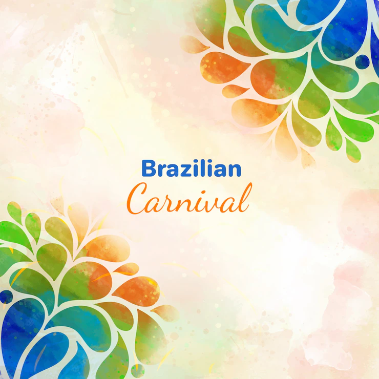 Brazilian Carnival Background Watercolour Design 23 2148413931