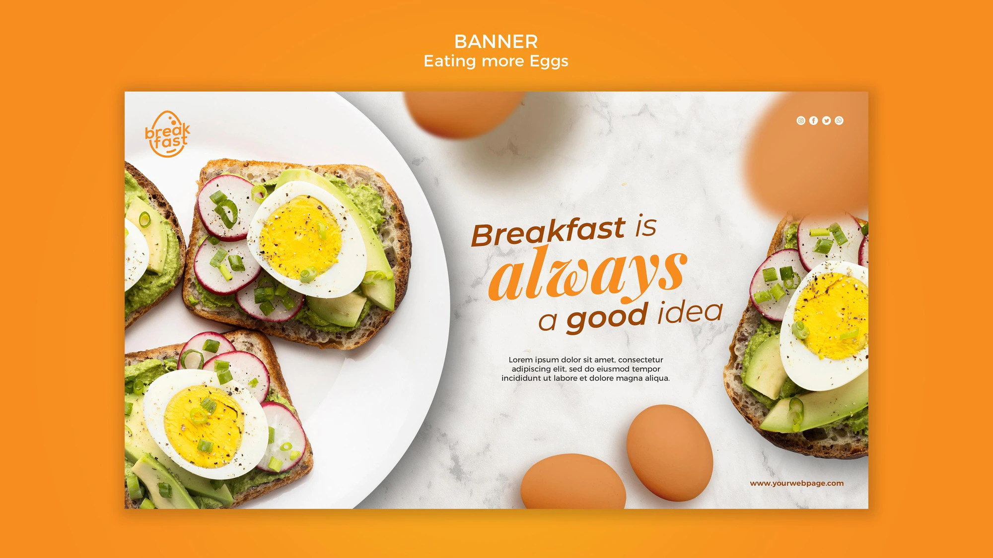 Breakfast Is Always Good Banner Template 23 2148725534