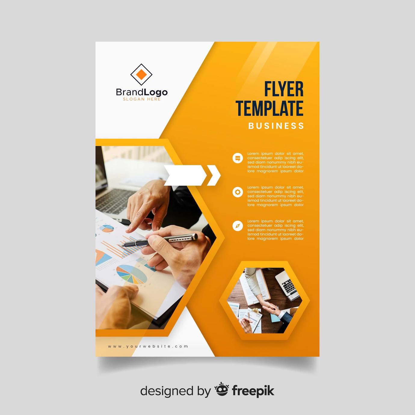 Business Flyer Template With Photo 52683 19910