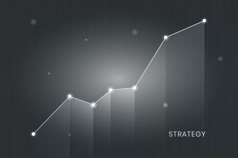 Business growth graph Free Vector