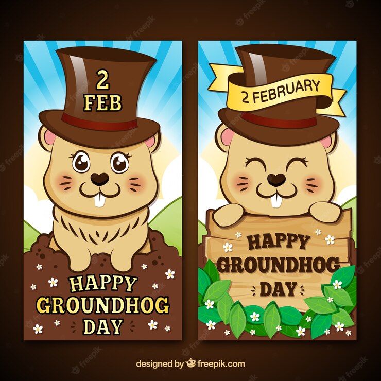 Cartoon Groundhog Banners 23 2147594964