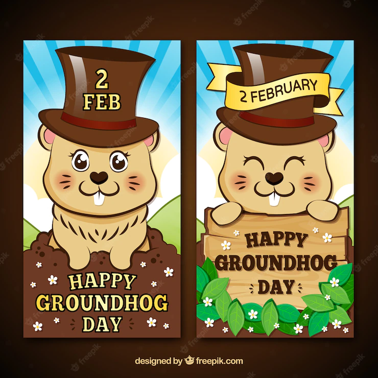 Cartoon Groundhog Banners 23 2147594964