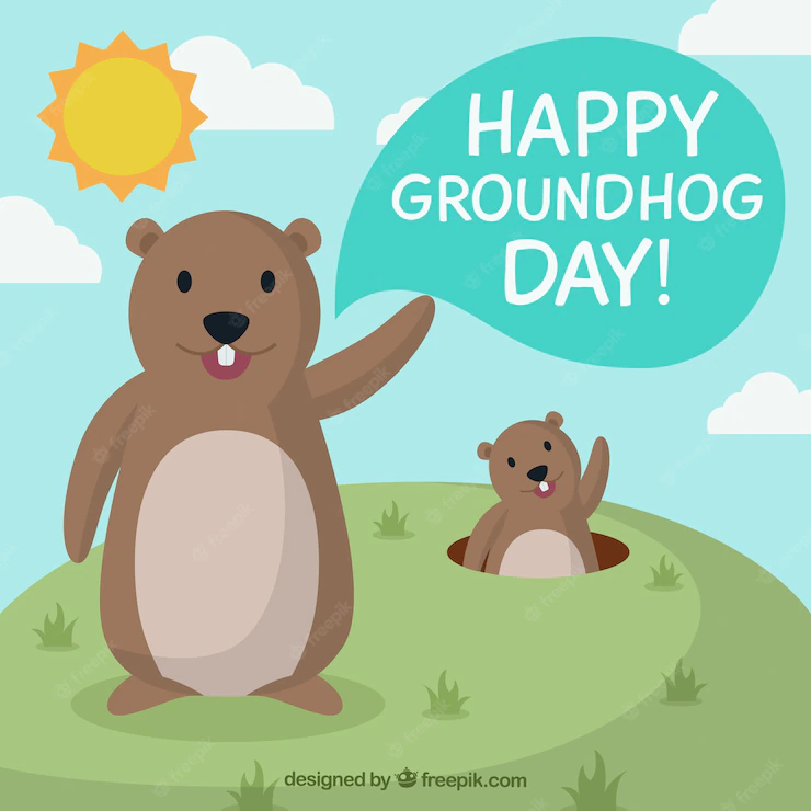 Cartoon Groundhogs Illustration 23 2147532304