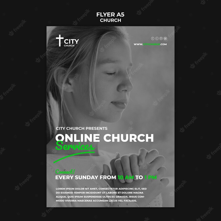 Church Flyer With Online Services 23 2148987899