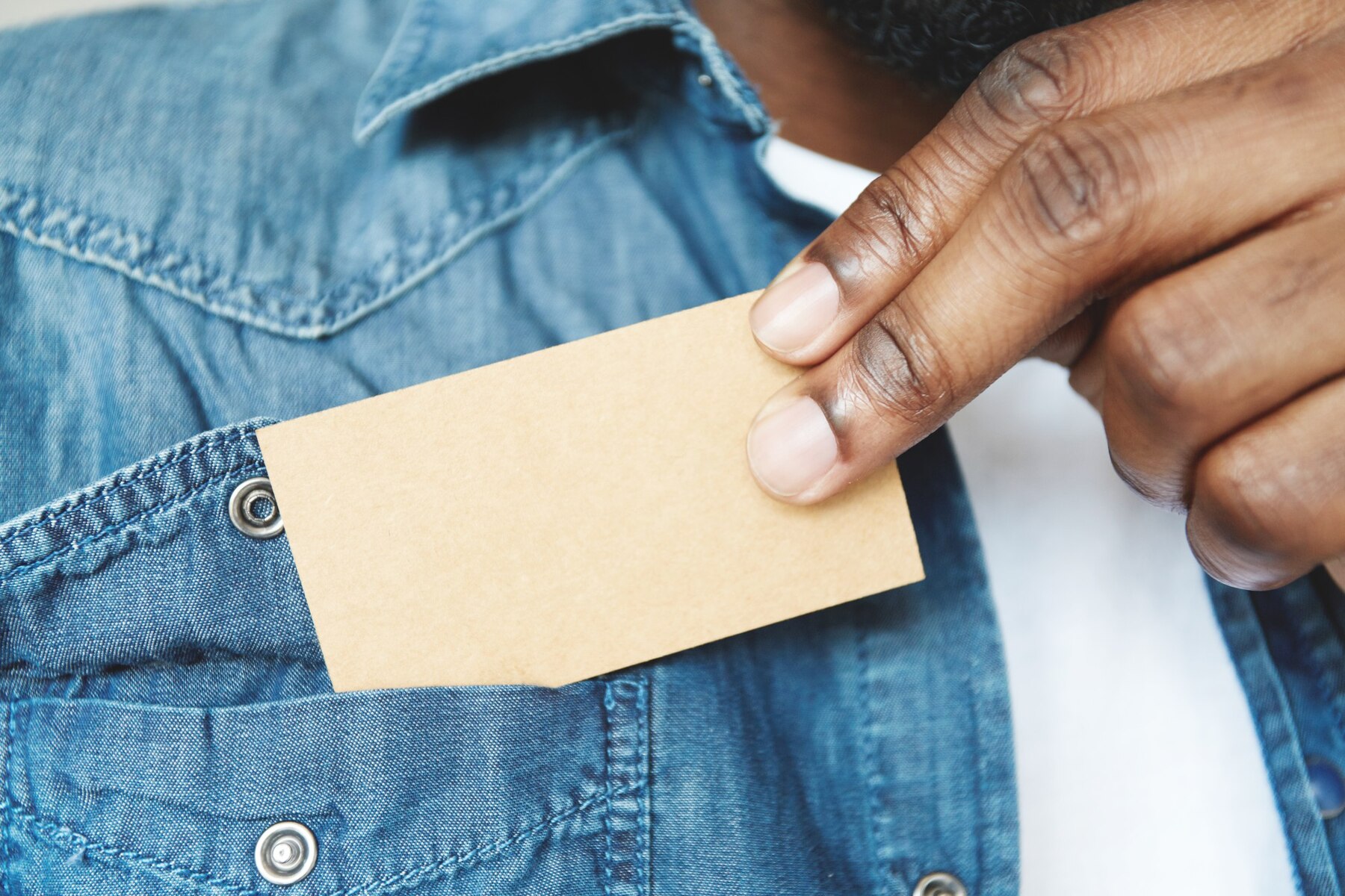 Closeup African Man S Hands Holding Business Card 273609 14834