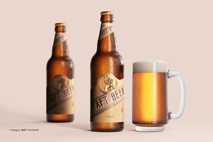 Cold Beer Bottle Mockup 358694 3892