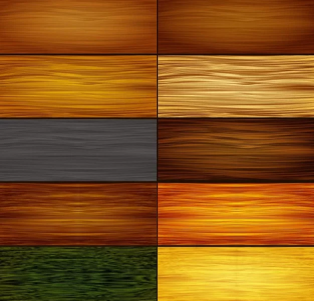 Collection of wood textures Free Vector