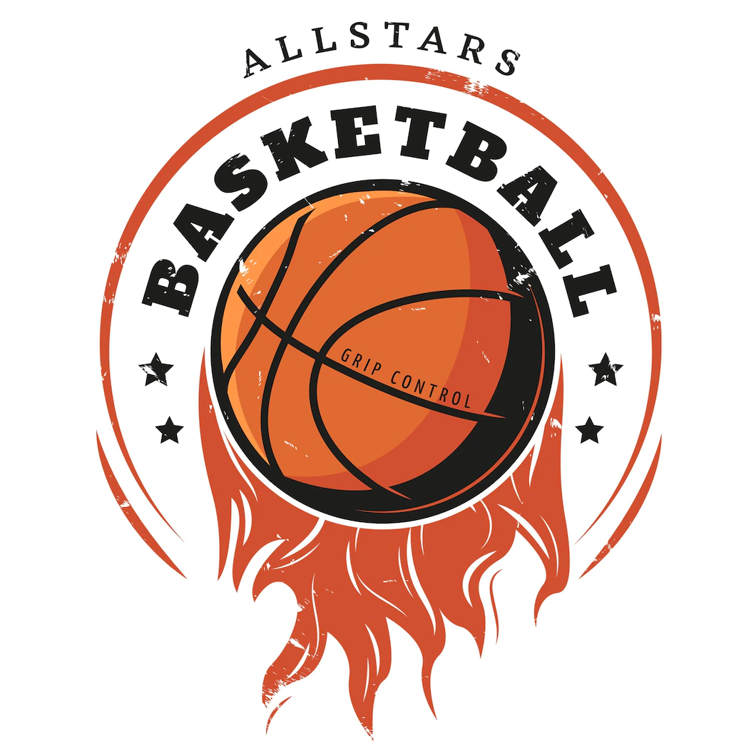 Colored Vintage Basketball Logotype Template 1284 39319