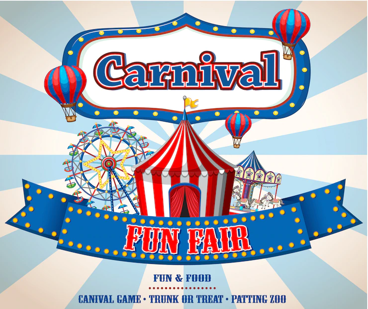 Colorful Carnival Funfair Banner 1308 40328