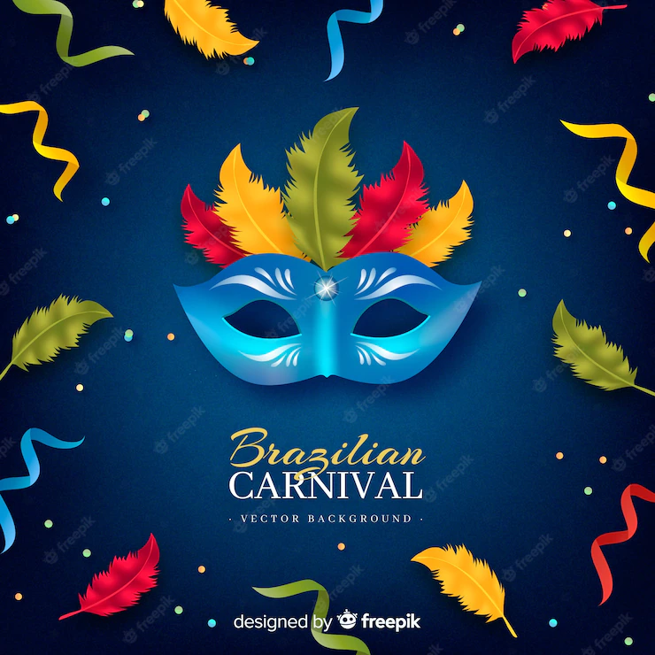 Colorful Mask Brazilian Carnival Background 23 2148063277