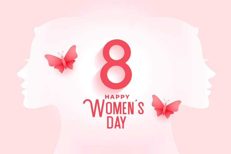 Creative Happy Women S Day Card With Butterfly 1017 30448