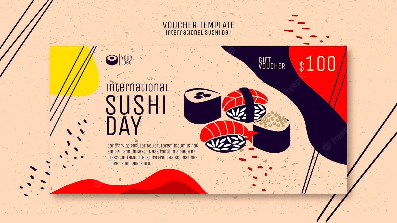 Creative Sushi Voucher Template 23 2148478155