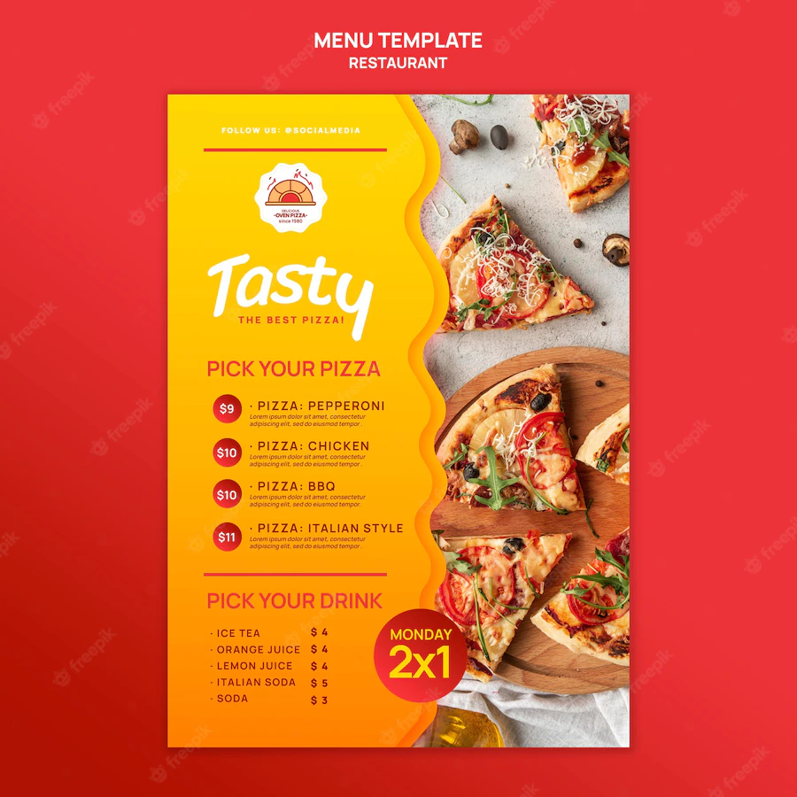 Delicious Pizza Restaurant Menu Template 23 2148984054