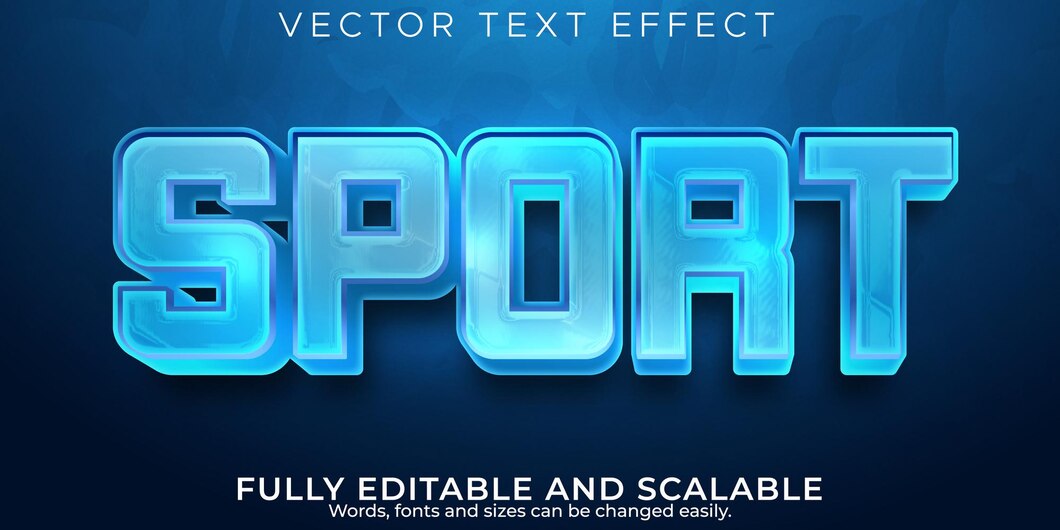 Editable Text Effect Sport 3d Blue Shiny Font Style 314614 969