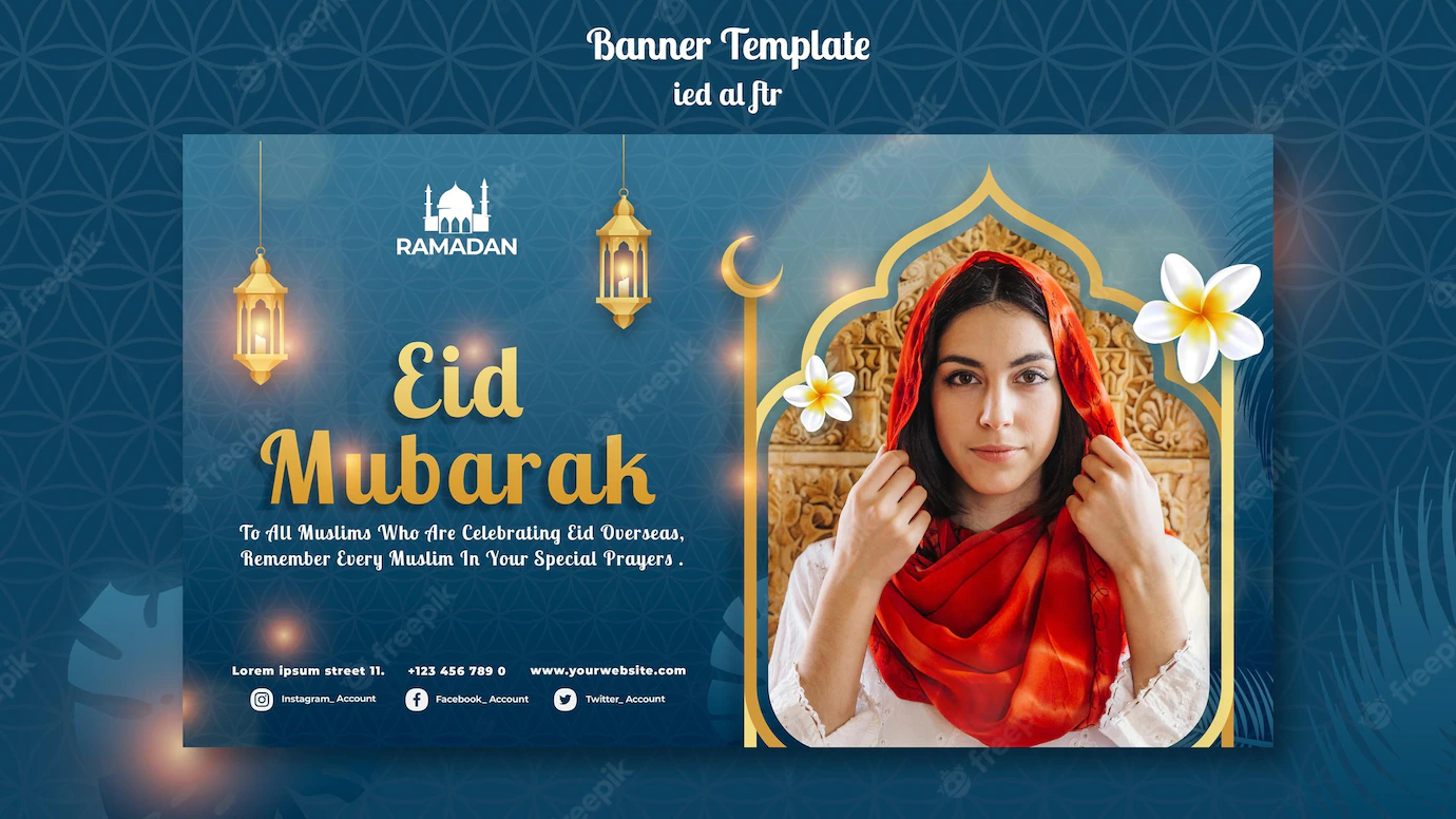 Eid Al Fitr Horizontal Banner Template 23 2148932012