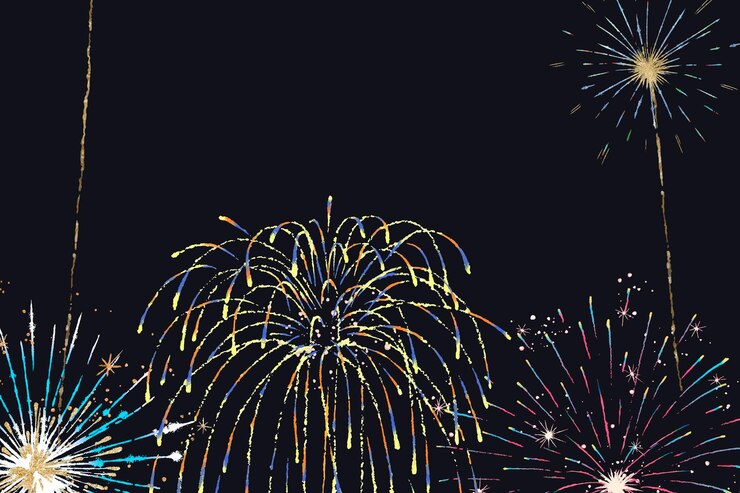 Festival Fireworks Background Vector Celebrations Parties 53876 144415