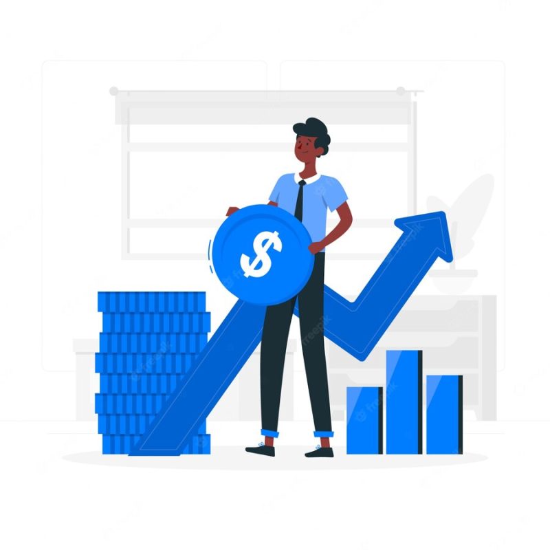 Finance concept illustration Free Vector Finance concept illustration Free Vector