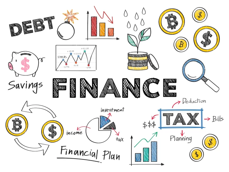 Finance and financial performance concept illustration Free Vector