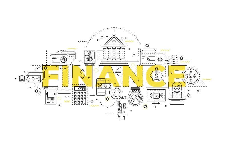 Finance linear design Free Vector