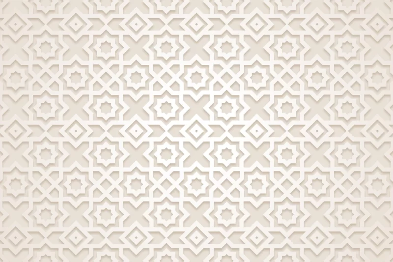 Flat Arabic pattern background texture Free Vector