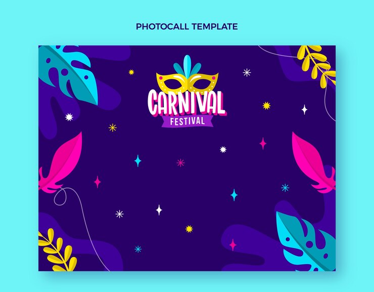 Flat Carnival Photocall Template 23 2149240312