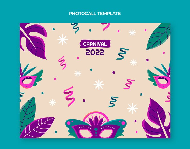 Flat Carnival Photocall Template 23 2149250935