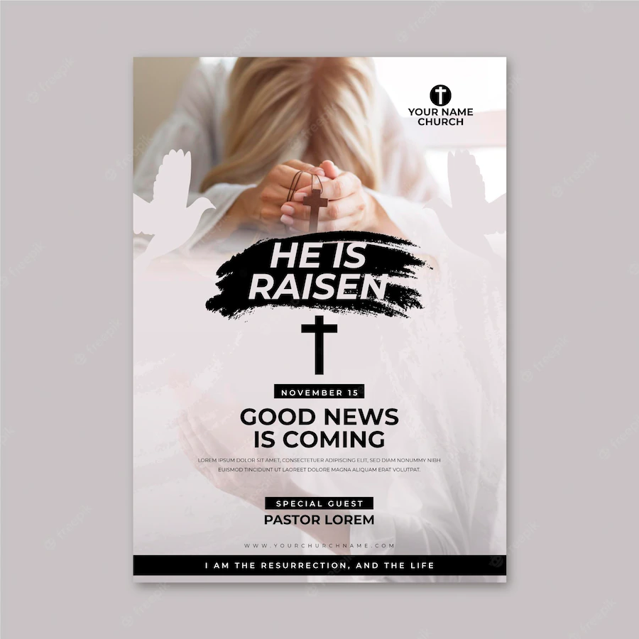 Flat Design Church Flyer Ready Print 23 2148955643