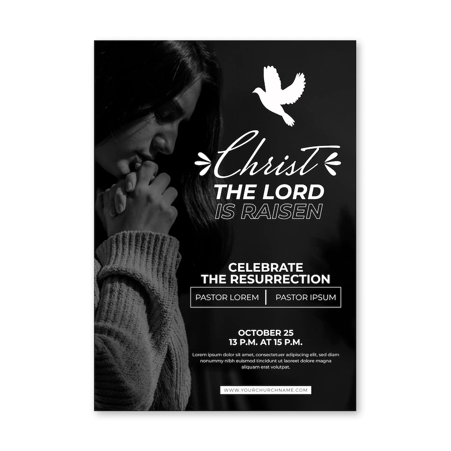 Flat Design Church Flyer Ready Print 23 2148955644