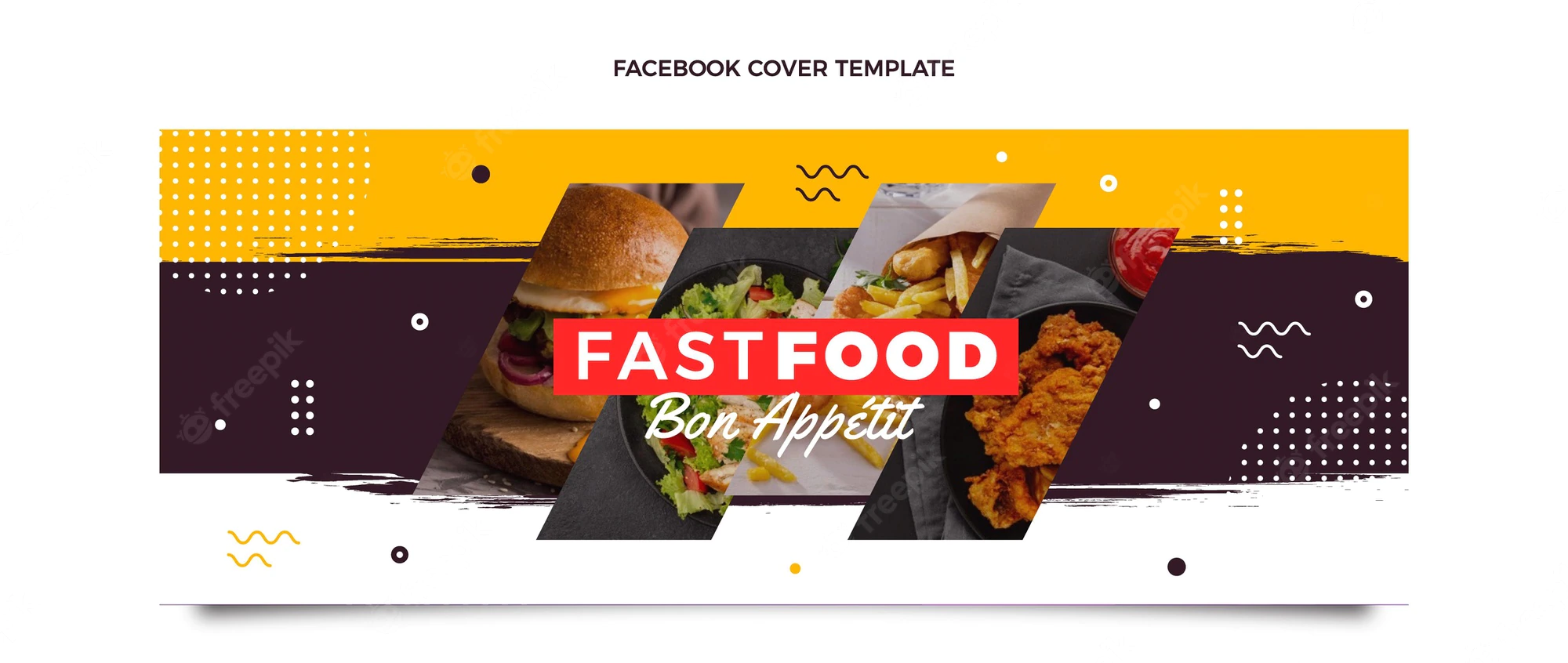 Flat Design Food Facebook Cover 23 2149126188