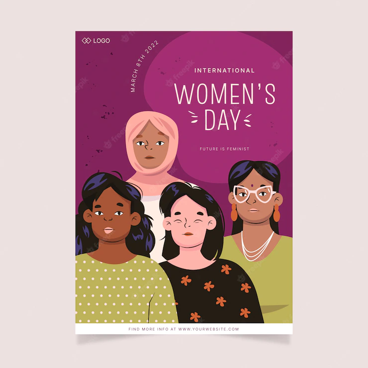 Flat International Women S Day Vertical Poster Template 23 2149274578