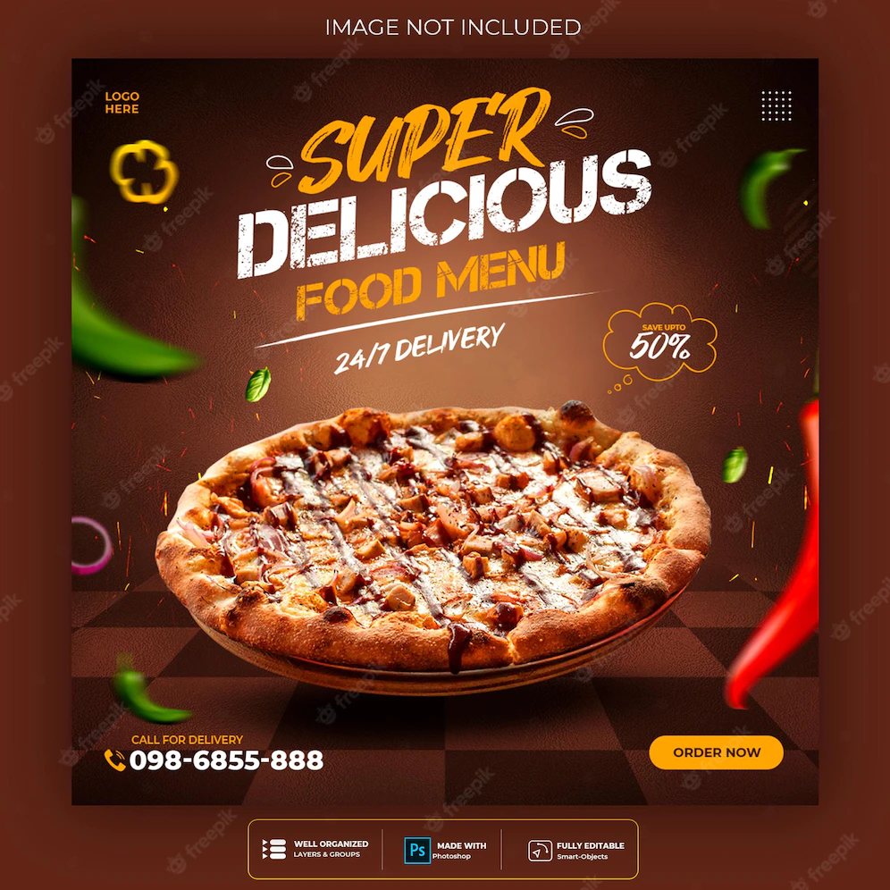 Food Social Media Promotion Instagram Banner Post Design Template 202595 471