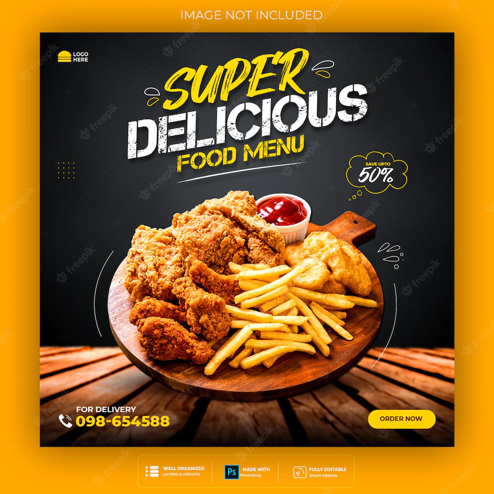 Food Social Media Promotion Instagram Banner Post Design Template 202595 479