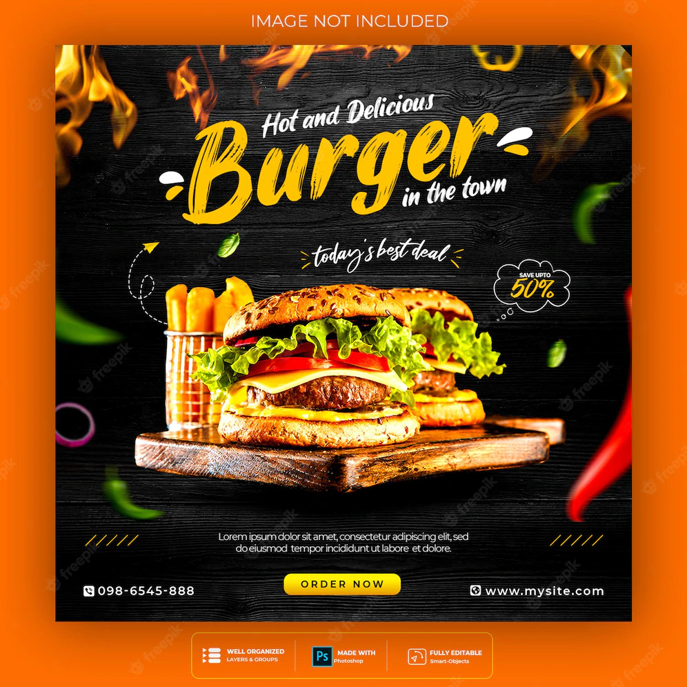 Food Social Media Promotion Instagram Banner Post Design 202595 488