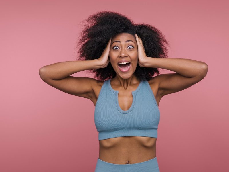 African American woman looking surprised or shocked Free Photo African American woman looking surprised or shocked Free Photo