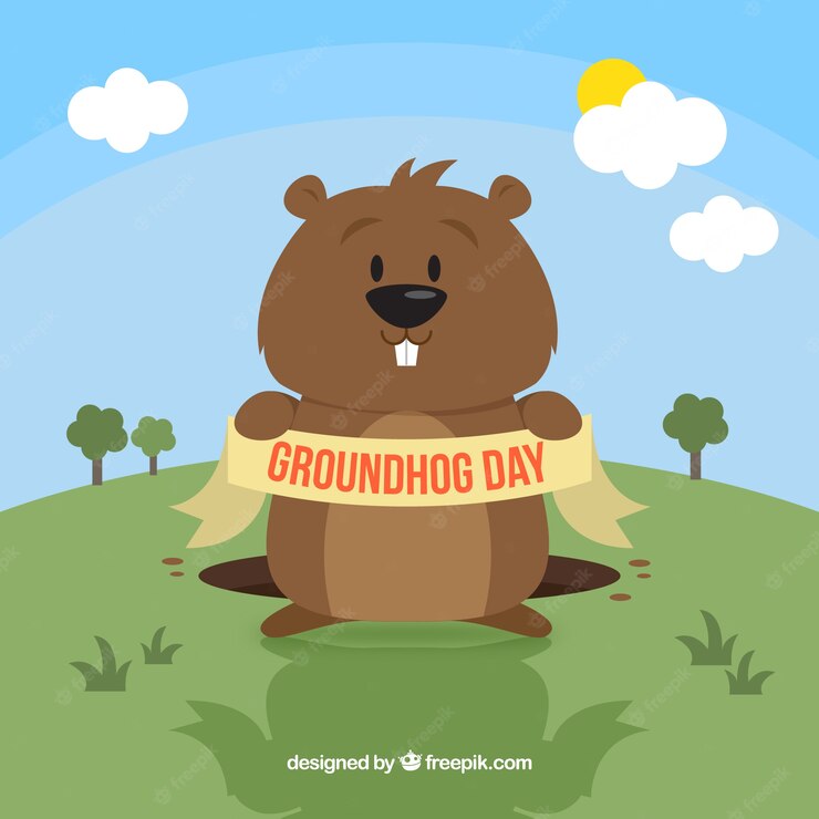 Funny Groundhog Day Illustration 23 2147533791