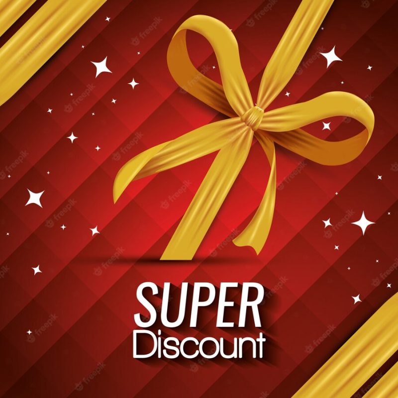 Gift coupon card with special price Free Vector