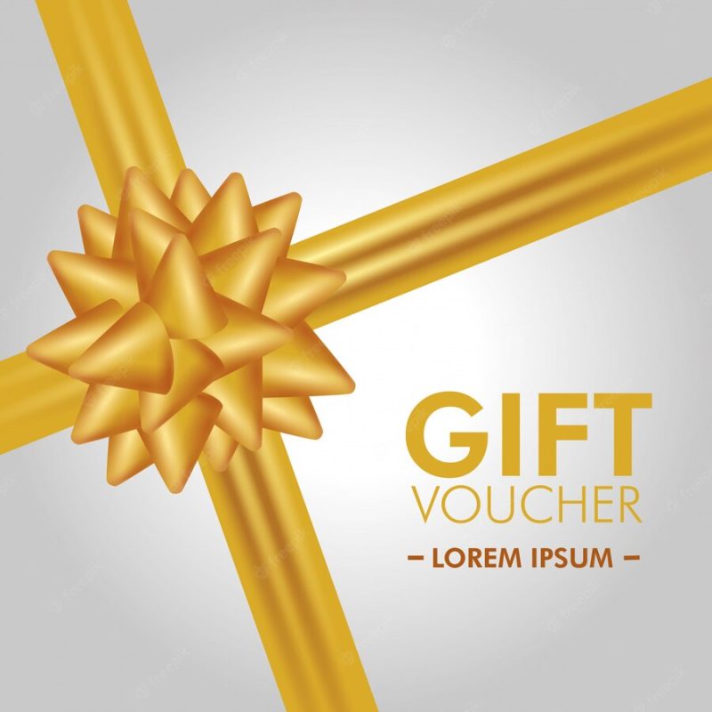 Gift coupon with special promo sale Free Vector