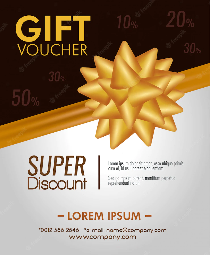 Gift Coupon With Special Promotion Ribbon 24877 55650